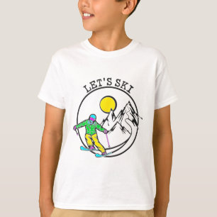 Lasst uns Skifahren Coole Skisachen für Männer Lus T-Shirt