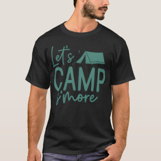 Lasst uns Smore Camping-Abenteuer Liebhaber Camp v T-Shirt