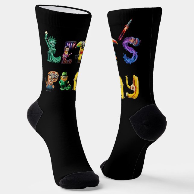 Lasst uns spielen socken (Gewinkelt)