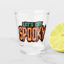 Lasst uns "Spooky Orange" und "Green" holen Schnapsglas