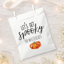 Lasst uns Spooky Pumpkin Halloween bekommen Geschenktütchen