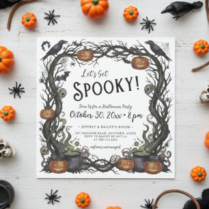 Lasst uns sprichwörtliche Pumpkins & Weinreben Hal Einladung