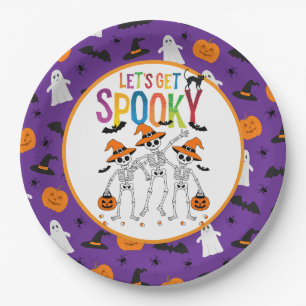 Lasst uns sprichwörtliches Halloween-Party bekomme Pappteller