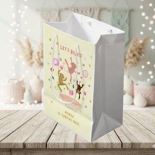 Lasst uns springende Affen-Kindergeburtstag aufpra Mittlere Geschenktüte