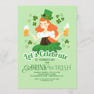 Lasst uns St. Patrick's Day feiern Einladung