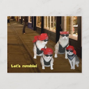 Lasst uns streuen postkarte