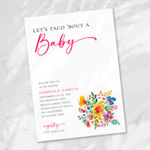 Lasst uns Taco 'Bout a Baby Floral Fiesta Baby Sho
