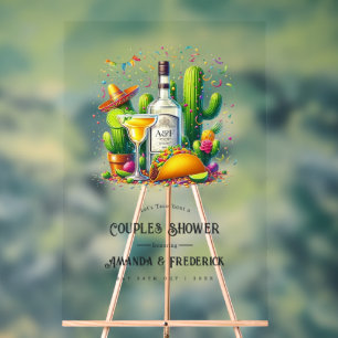 Lasst uns taco 'bout eine Fiesta Paarschwimmbad Be Acrylschild