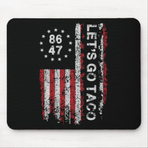 Lasst uns Taco Flag Männer Frauen gehen Mousepad