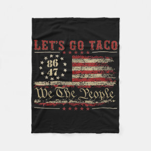 Lasst uns Taco für Männer Frauen Amerikanische US- Fleecedecke
