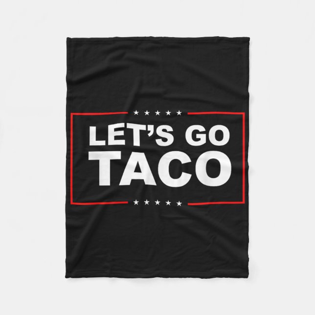 Lasst uns Taco gehen  Fleecedecke (Vorderseite)