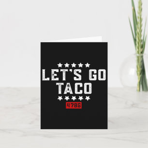 Lasst uns Taco &# gehen. Karte