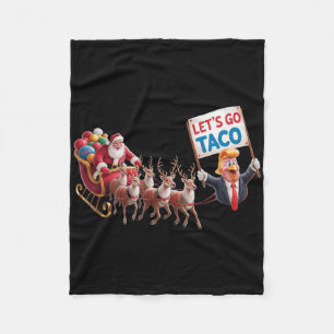 Lasst uns Taco gehen - Lustige Schlittenfahrt mit Fleecedecke