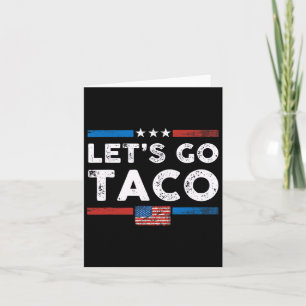 Lasst uns Taco gehen - Vintage 1 Karte