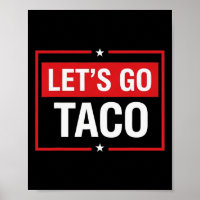 Lasst uns Taco-Shirt lustiger Slogan Lasst uns Tac