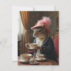 Lasst uns Tee trinken Postkarte