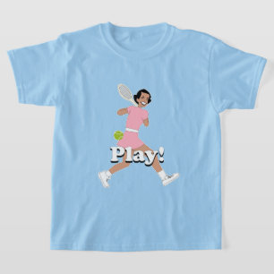 Lasst uns Tennis-T - Shirt spielen