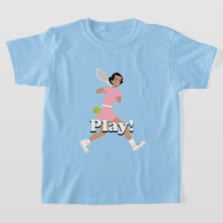 Lasst uns Tennis-T - Shirt spielen