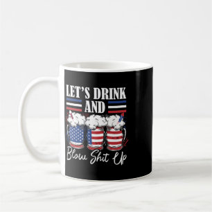 Lasst uns trinken und Feuerwerk zünden  Kaffeetasse