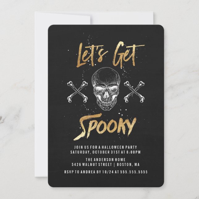 Lasst uns unbesonnen werden | Halloween-Party-Einl Einladung (Vorderseite)