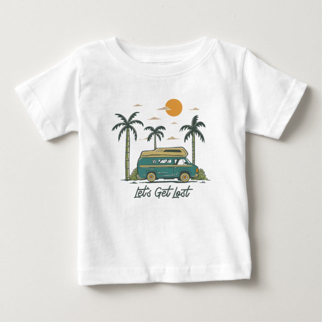 Lasst uns Van Adventure verlieren Baby T-shirt (Vorderseite)