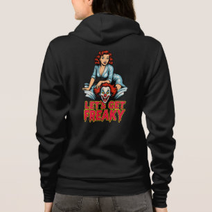 Lasst uns verrückt werden – Retro-Pin-Up & gruseli Hoodie