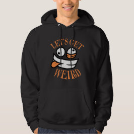 Lasst uns verrückt werden, verrückte Cartoon-Gesic Hoodie