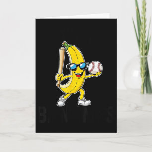 Lasst uns verrückte Bananen lustige Banane Merch Karte