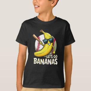 Lasst uns verrückte Bananen sein Lustiger Bananenl T-Shirt