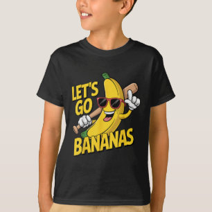 Lasst uns verrückte Bananen sein Lustiger Bananenl T-Shirt