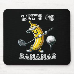 Lasst uns verrückte Golfbananen mit lustigem Banan Mousepad