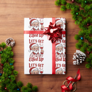 Lasst uns versoffen feiern Sarkastischer Weihnacht Geschenkpapier