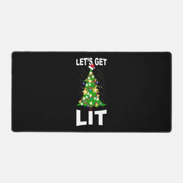 Lasst uns Weihnachten aufleuchten Schreibtischunterlage (Vorderseite)