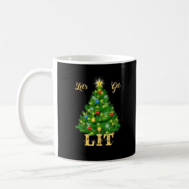 Lasst uns Weihnachten genießen Kaffeetasse (Links)