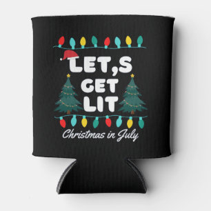 Lasst uns Weihnachten im Juli T - Shirt genießen Dosenkühler