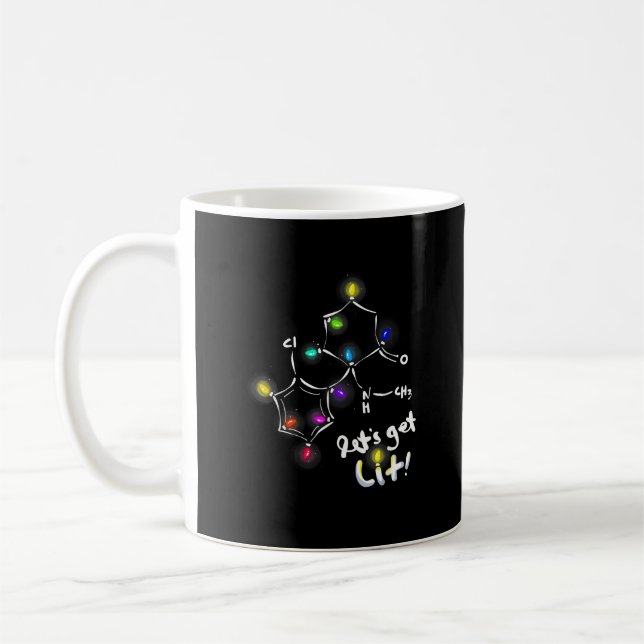 Lasst uns Weihnachten Ketamin holen Kaffeetasse (Links)