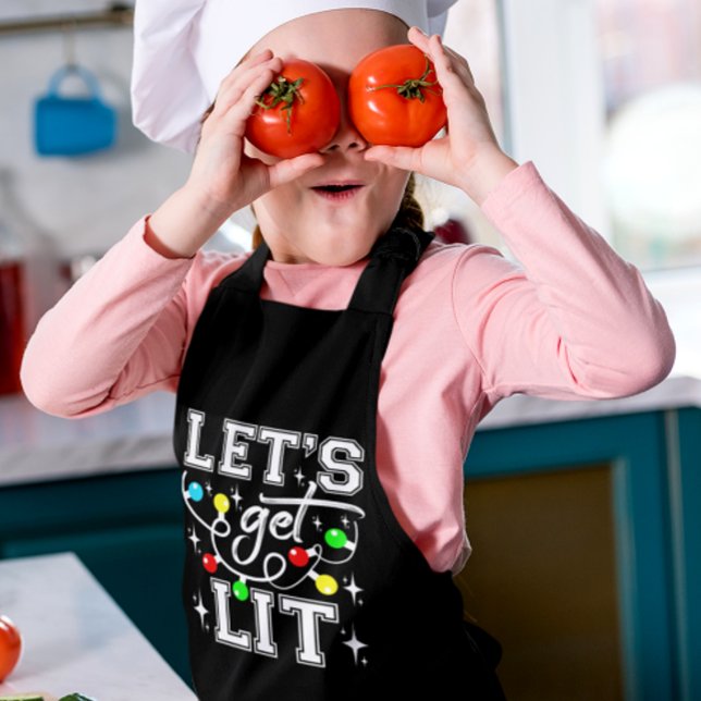 Lasst uns Weihnachten Party Funny - Weihnachten Li Schürze (Von Creator hochgeladen)