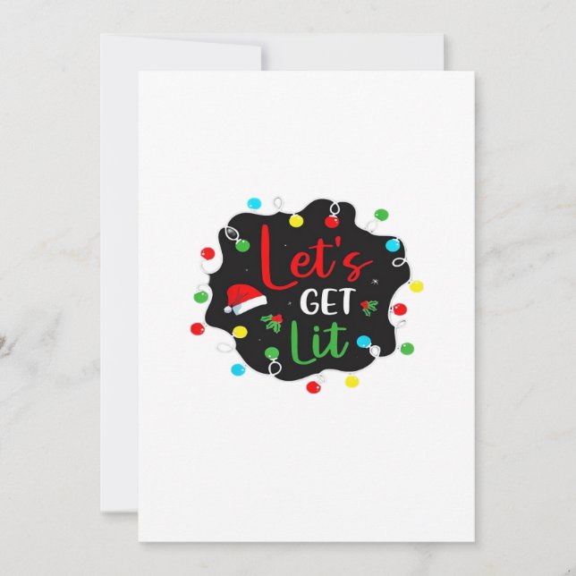 Lasst uns Weihnachten trinken Lights Santa Esse (Vorderseite)