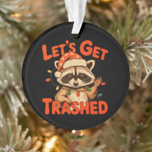 Lasst uns Weihnachten verwüsten Waschbär Verwilder Ornament