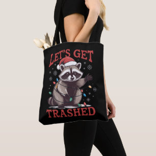 Lasst uns Weihnachten Waschbär Verwildert Meme zer Tasche