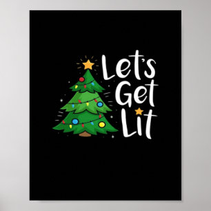 Lasst uns Weihnachtsbaumleuchten Funny Classic seh Poster