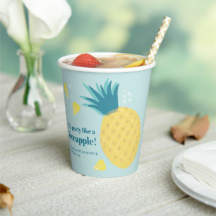 Lasst uns wie ein Ananas Party machen Pappbecher