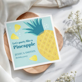 Lasst uns wie ein Ananas Party machen Serviette
