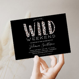 Lasst uns Wild Leopard Bachelorette Weekend gewinn Einladung