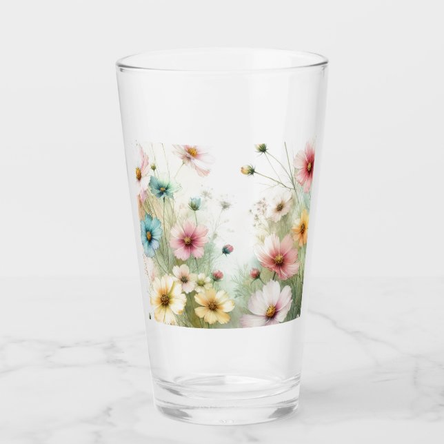 🌷Lasst uns wilde Blumen pflücken 🌷 Glas (Vorderseite)