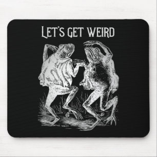 Lasst uns wirklich komische Tanzfrosche seltsame F Mousepad