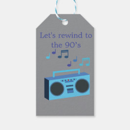 Lasst uns zu den 90ern zurückspulen geschenkanhänger