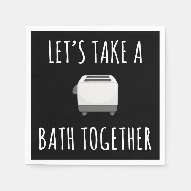 Lasst uns zusammen baden serviette (Vorderseite)