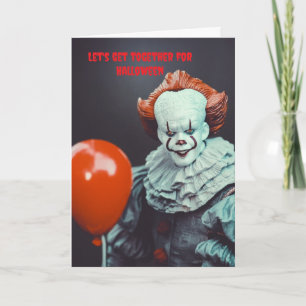 Lasst uns zusammen Halloween feiern. Karte