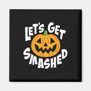 Lasst uns zusammengestrichen lustiges Halloween Pu Magnet